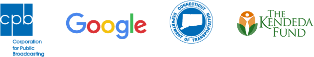 Corporation for Public Broadcasting, Google, Connecticut Department of Transportation, and The Kendeda Fund