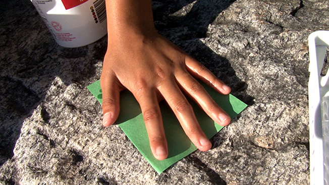 Making a handprint