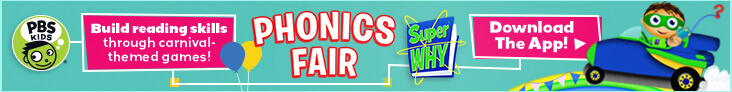 Phonics Fair App banner. 